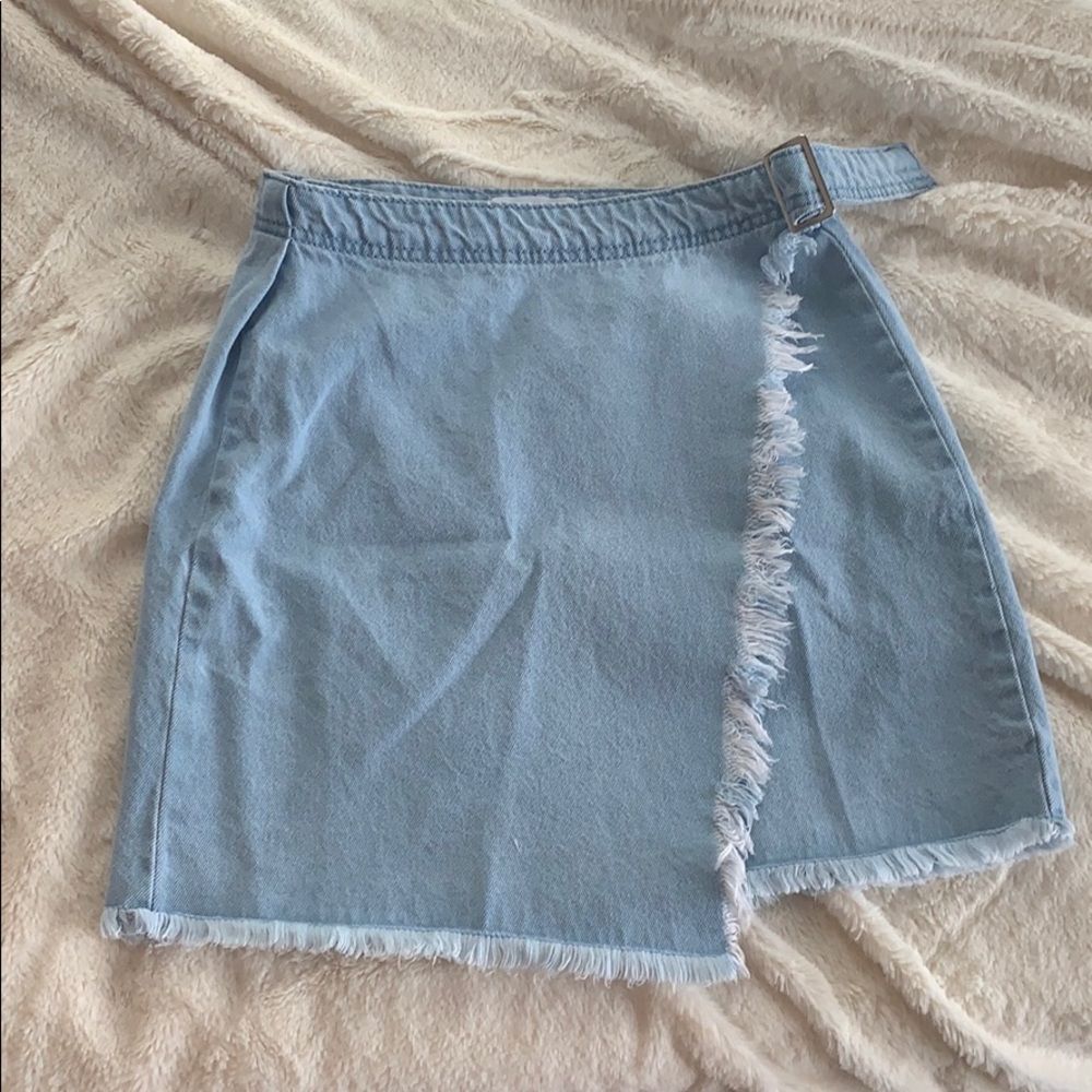 By the way denim jean skirt
